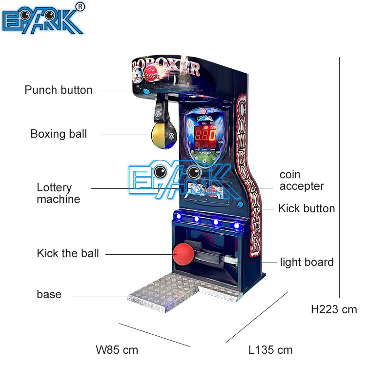 Amusement Park Adult Coin Operated Sport Machine Arcade Game Punch Boxing Game Machine Kick Boxing Machine