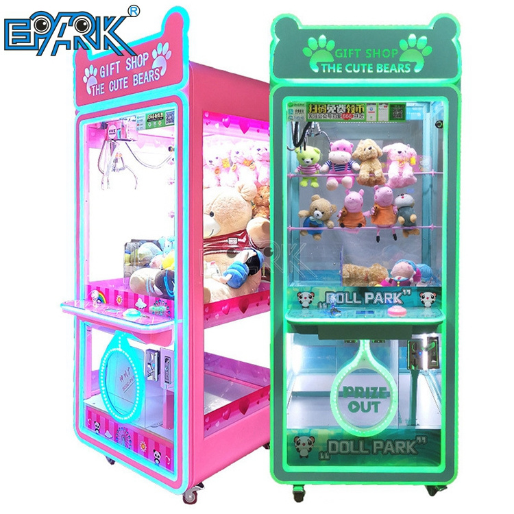 Cheap Amusement Park Coin Operated Game Machine Toy Vending Arcade Claw Crane Machine Claw Machine With Bill Acceptor