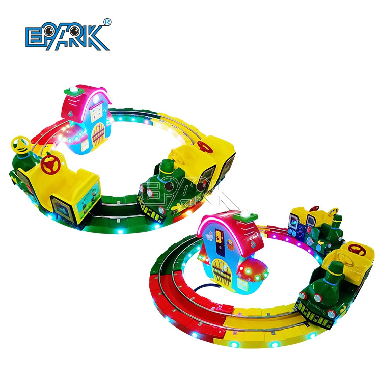 Factory Direct Coin Operated Kiddie Track Train Amusement Park Carnival Ride Game Machine Mini Indoor Kids Rides