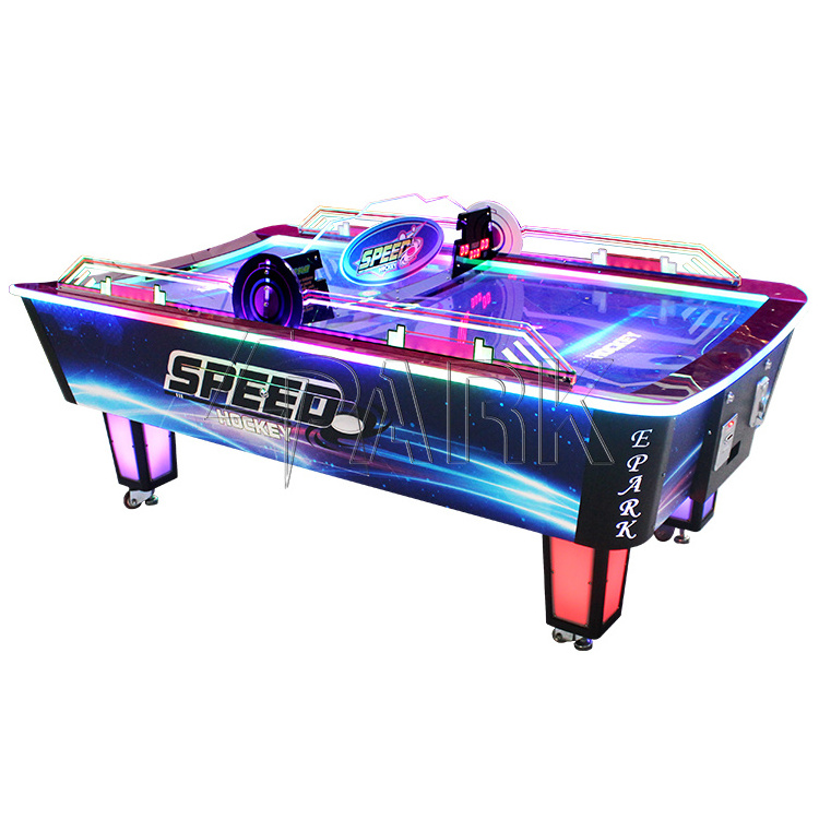 EPARK Curved surface tournament choice air hockey table with electronic scorer L Size Curved Table  coin operated for sale