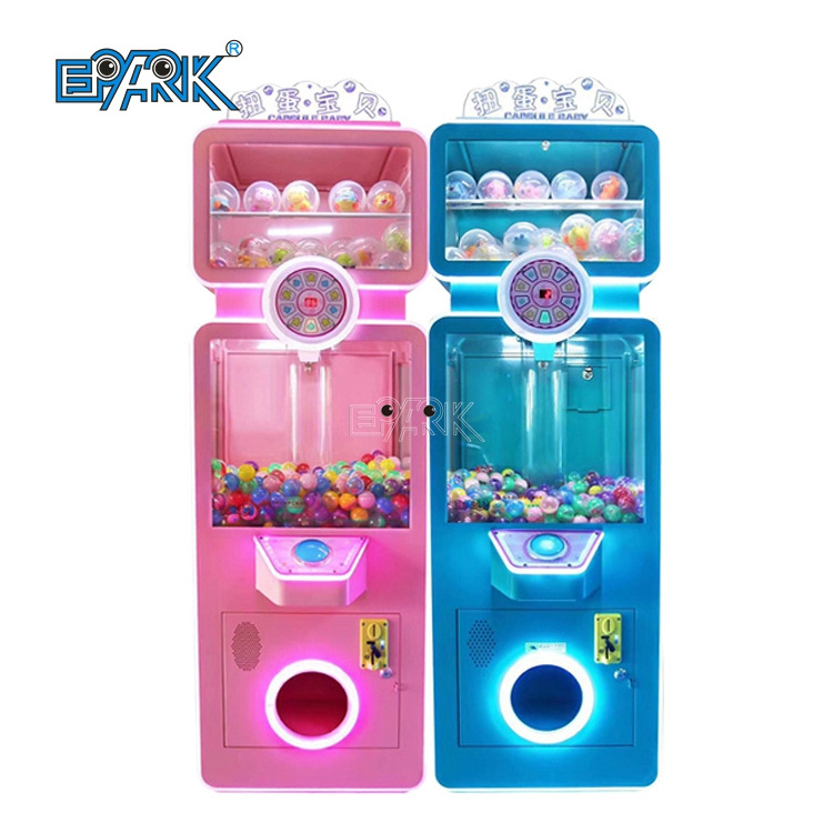 Blue Capsule Toy Vending Gacha Machine Gashapon/Gumball Machine/Mini Candy Dispenser Gumball Machine