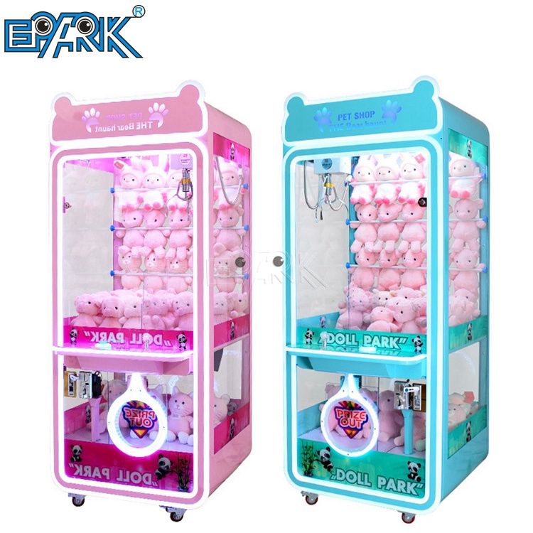 Cheap Amusement Park Coin Operated Game Machine Toy Vending Arcade Claw Crane Machine Claw Machine With Bill Acceptor