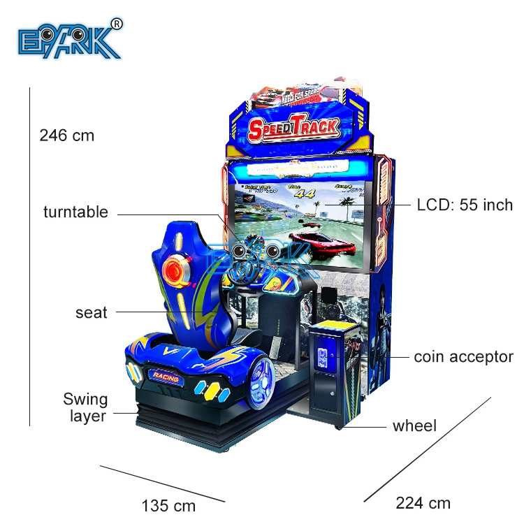 Coin Operated Arcade Game Speed Track Dynamic Outrun Racing Car Game Machine