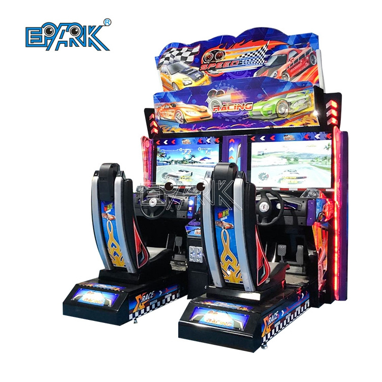 Amusement Park Coin Operated Arcade Kids Game Machine Double Player Outrun Racing Car Game