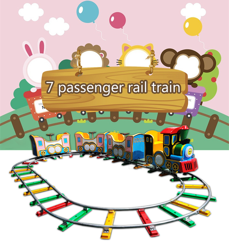 Commercial Games Amusement Park Kiddie Ride On Train ,Railway For Children