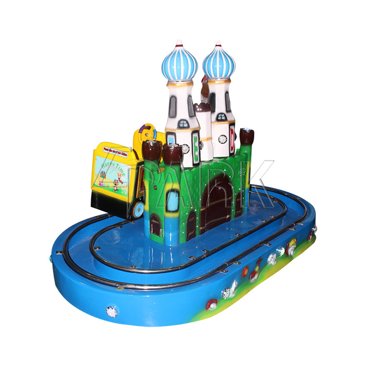 Cheap Price Round Castle Kiddy Ride Train Game Machine Games Video Games For Sale Coin Operated Kiddie Rides Of Helicopter