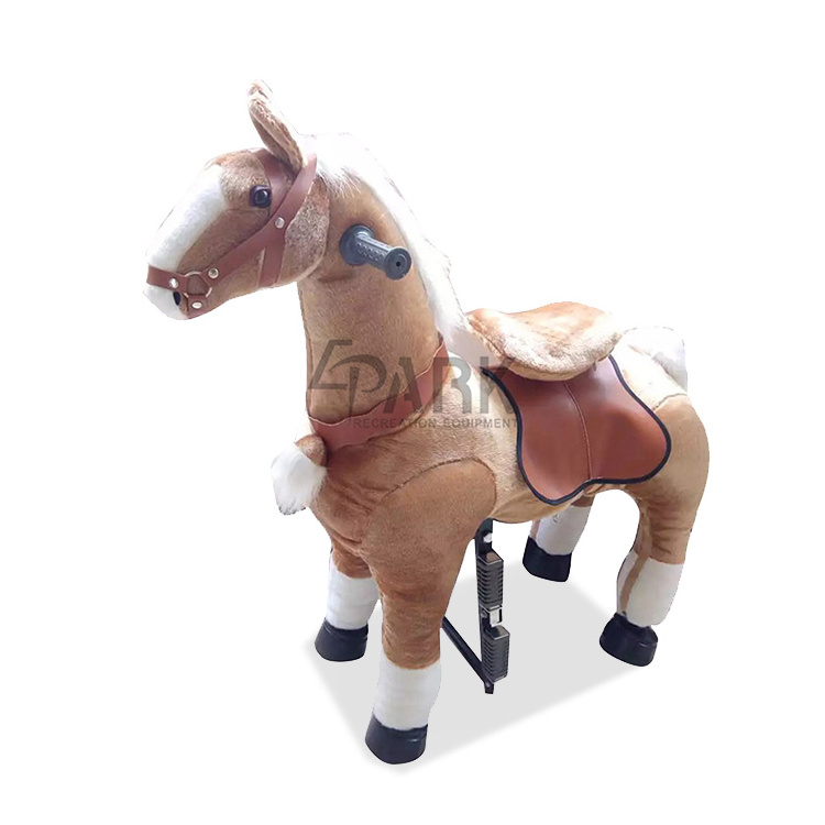 Riding Horse Toy Rocking Animal Ride on Toys Plush Soft Riding on Horse Large Toy Baby Sliding Rocking Horse Wheels Unisex 1pcs