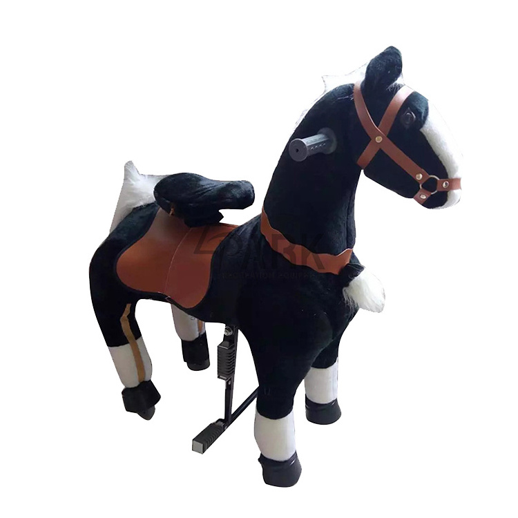 Riding Horse Toy Rocking Animal Ride on Toys Plush Soft Riding on Horse Large Toy Baby Sliding Rocking Horse Wheels Unisex 1pcs