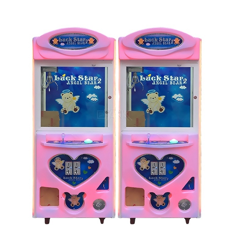 Plush Candy Doll Mini Wooden Case Bartop Hot Sale Amusement Machine Crazy Toy 2 Claw Crane machine