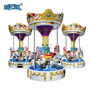 Kids Ride Go Marry Around Carousel Ride Horse Ride Electric Swing Car Game Machine For Amusement Park Playground