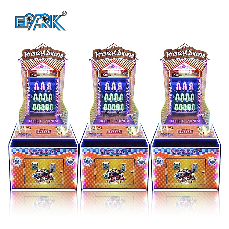 Indoor Game Zone Kids Adults Clown Frenzy Arcade Game Machine Coin Operated Amusement Entertainment Machine