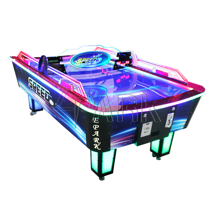 EPARK Curved surface tournament choice air hockey table with electronic scorer L Size Curved Table  coin operated for sale