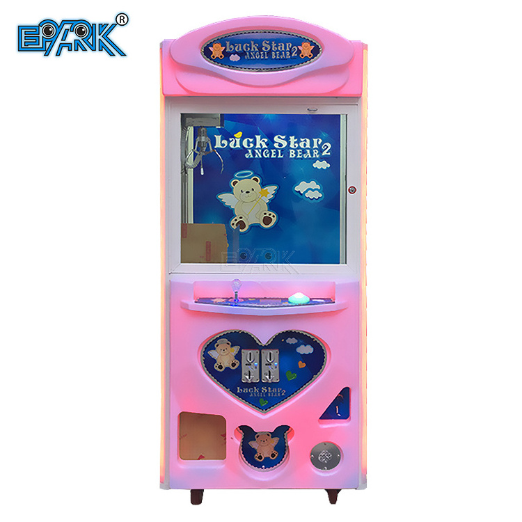 Plush Candy Doll Mini Wooden Case Bartop Hot Sale Amusement Machine Crazy Toy 2 Claw Crane machine