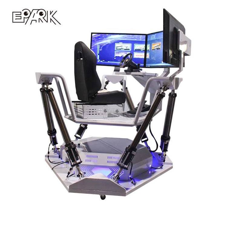 New Virtual Entertainment 9D VR Three 3 Screen 6 Dof Racing Simulator Car Game Driving Simulator For Driving School