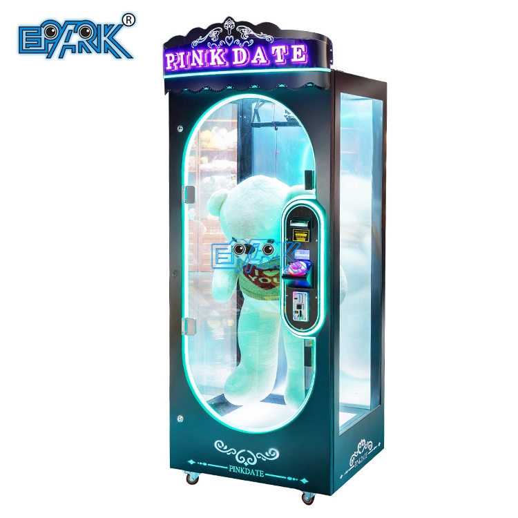 EPARK Win Prize Scissors Arcade Doll Plush Toy Crane Games Pink Date Machine Coin Operated Key Cutting Vending Machines