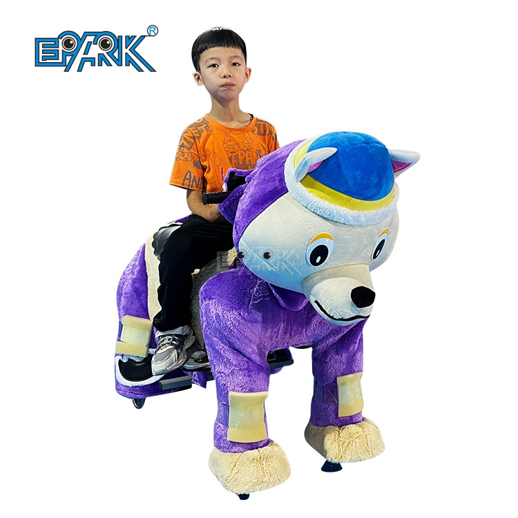 Plush Animal Electric Scooter,Animal Ride Toy Car,Wheels Ride On Animal