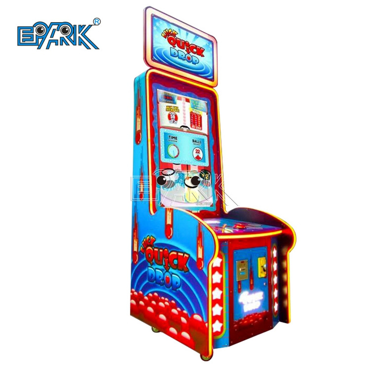 Coin Operated Arcade Room Luck Quick Drop Ball Game Redemption Video Lottery Machines Indoor Playground Game For Sale