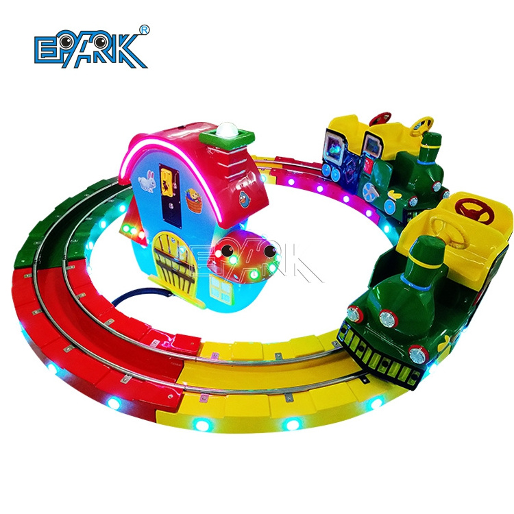 Factory Direct Coin Operated Kiddie Track Train Amusement Park Carnival Ride Game Machine Mini Indoor Kids Rides