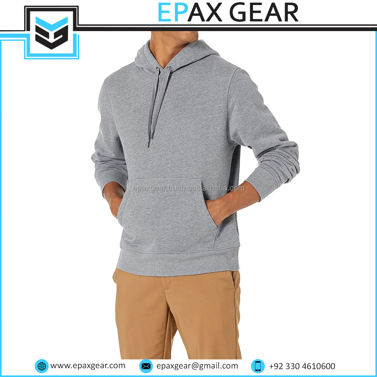 Cropped Hoodie Men Puff Printed 900 1000 1800 Gsm Heavyweight Double Layer Hoodie High Quality Luxury