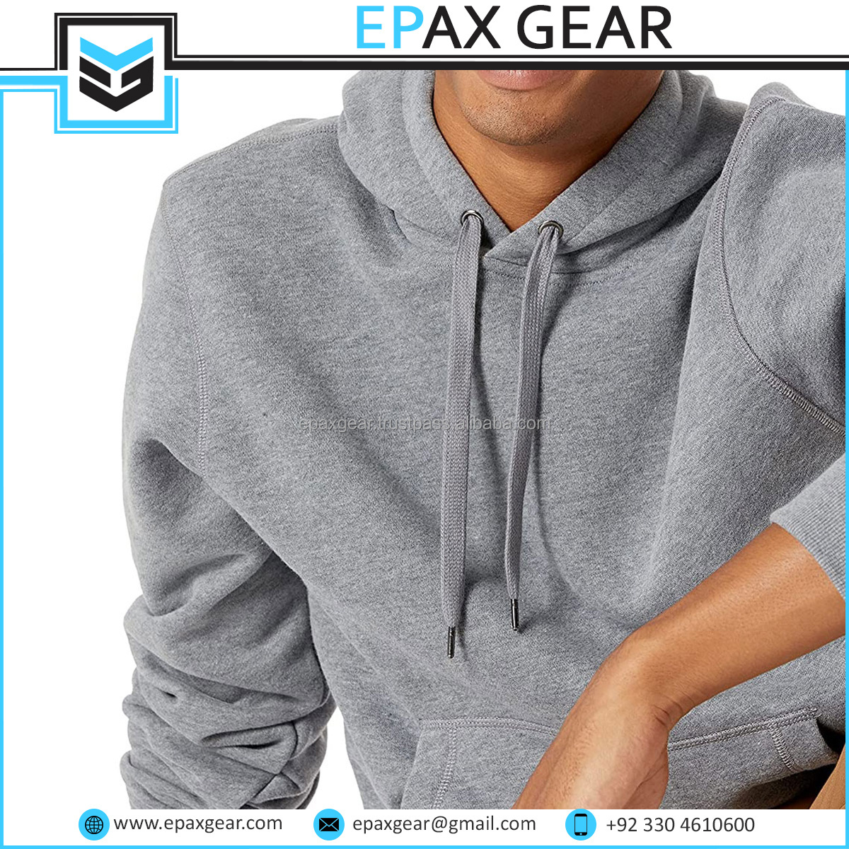 Cropped Hoodie Men Puff Printed 900 1000 1800 Gsm Heavyweight Double Layer Hoodie High Quality Luxury