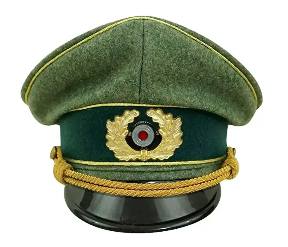 Custom Officer  Cap Head Wear Wholesale Officer Peaked Hat with Bullion Badge Bullion