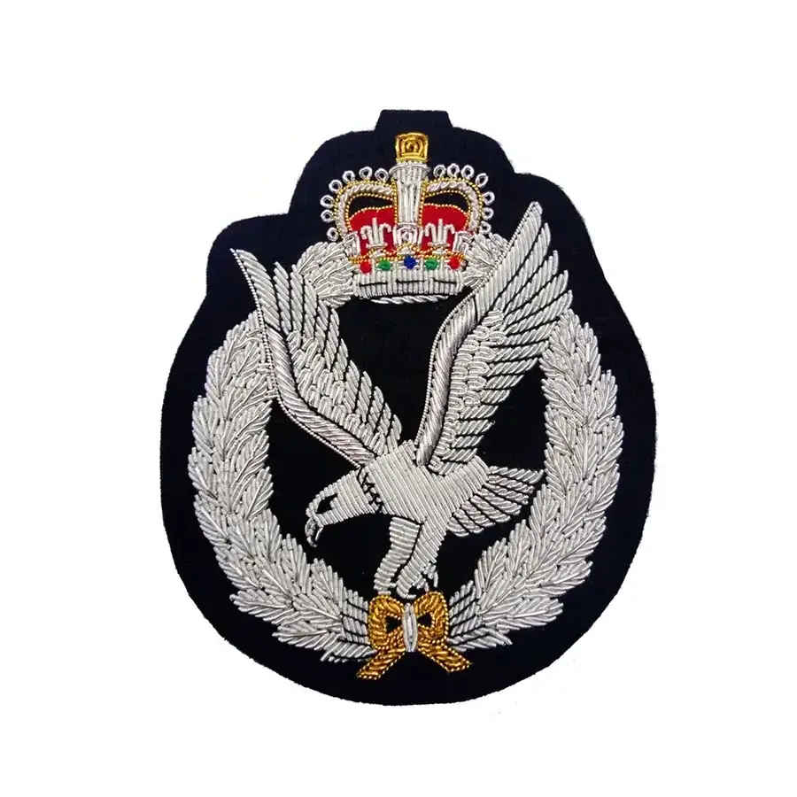 Made In Pakistan Professional Hand Embroidered Bullion Wire Custom Made Blazer Badge Manufacturer & Supplier