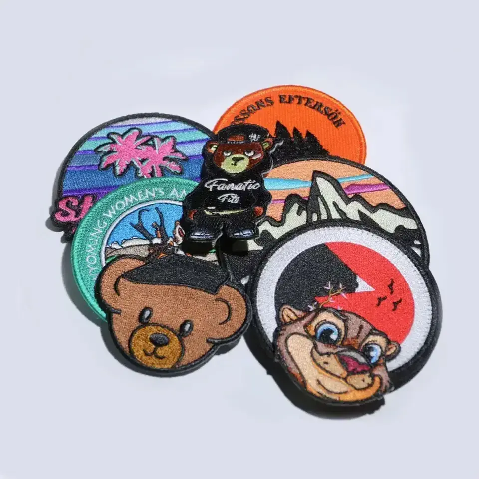 Custom Fabric Embroidered Patch Badges High Quality Custom Embroidered Badge Wholesale ODM