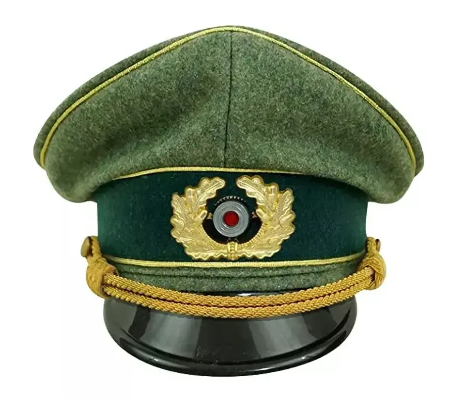 OEM Wholesale High Quality Custom Officer  Cap Head Wear Wholesale Officer Hat with Bullion Badge Bullion