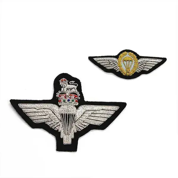 2024 New Collection Bullion Wings Bullion Badges Wholesale Hand Embroidery Bullion Wings Available in Bulk