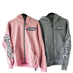 Custom Logo 100% cotton embroidery Hoodie Heavy Weight Fleece Hoodies Sweatshirts Wholesale