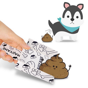 Biodegradable Cat Dog Waste Scooper with Dog Waste Bag Disposable Cardboard Poop Bags for Dogs Pet Waste Disposal  pet supplies