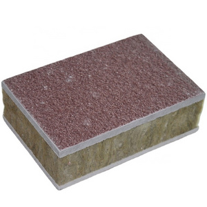 Outdoor Damping Building Material Decorative Board Composite Rock Wool Pu Insulation Sandwich Wall Exterior Siding Panel