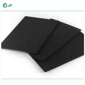 Low density pure black rubber rolls acoustic rubber underlay /interlocking rubber mat