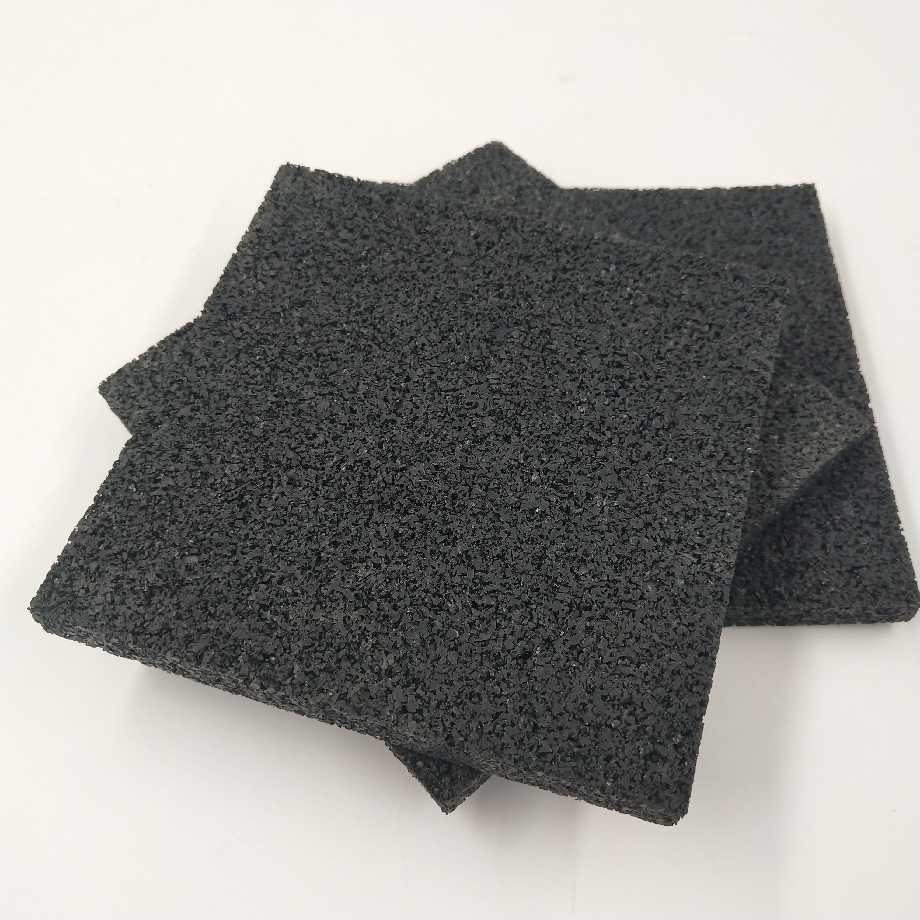 Low density pure black rubber rolls acoustic rubber underlay /interlocking rubber mat