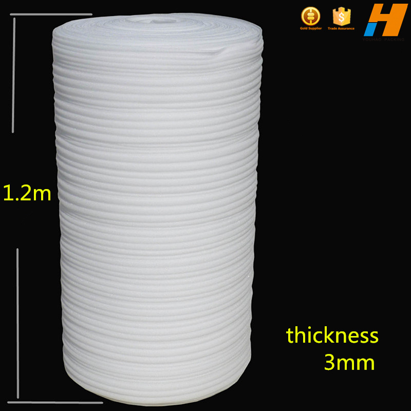 White pe foam rolls/epe foam roll 2mm/soft foam roll