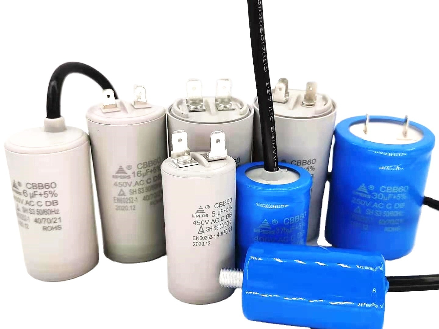 Low Price 25uf 450v 25/70/21 water pump capacitor cbb60 en60252