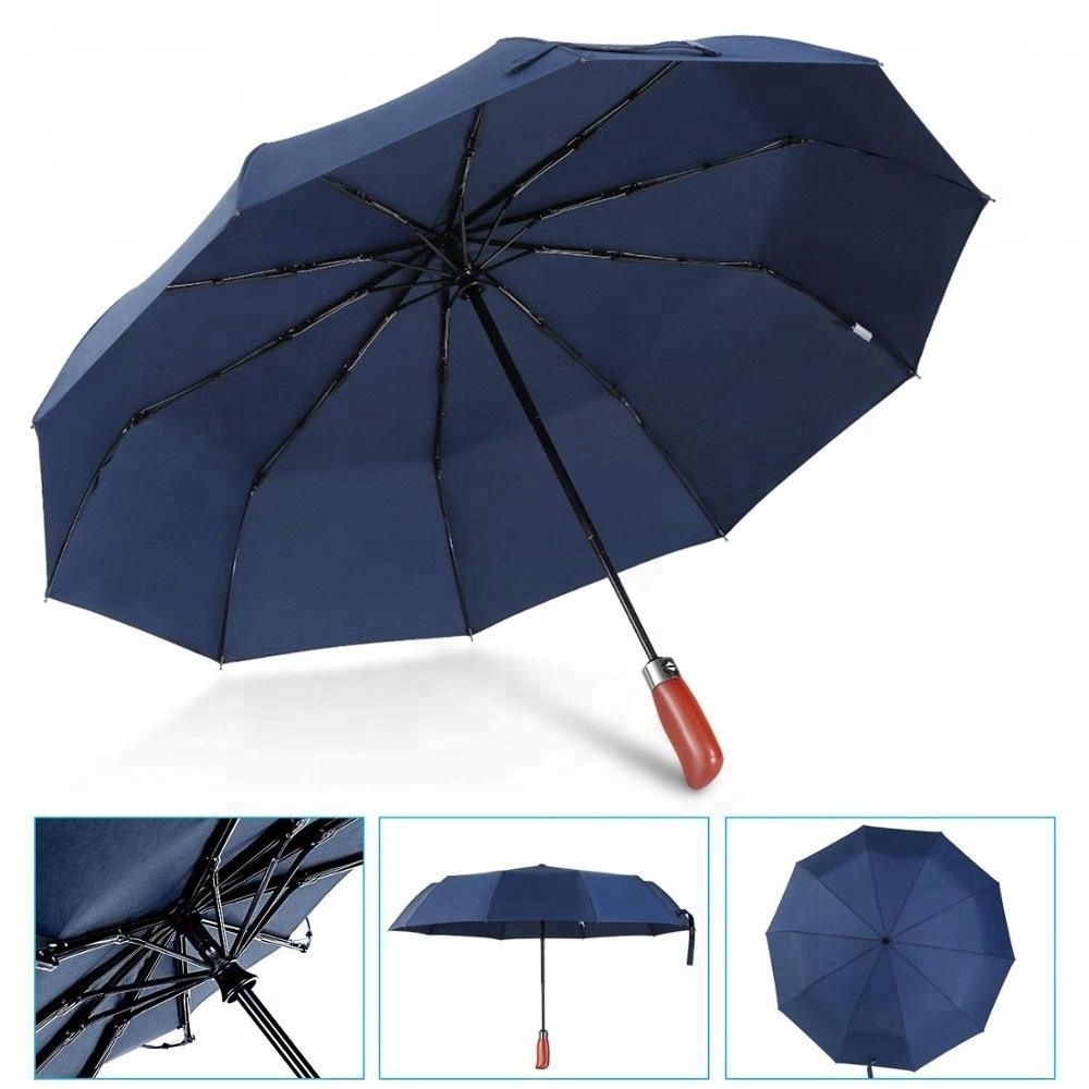 Wholesale good quality Windproof Waterproof Auto Open close Portable Folding Travel Xiaomi Umbrella with long handle