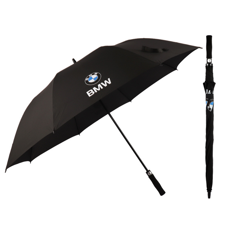 Custom Promotion Auto Open Large Big Size Strong Windproof Storm Straight Golf Umbrella With Logo Printing