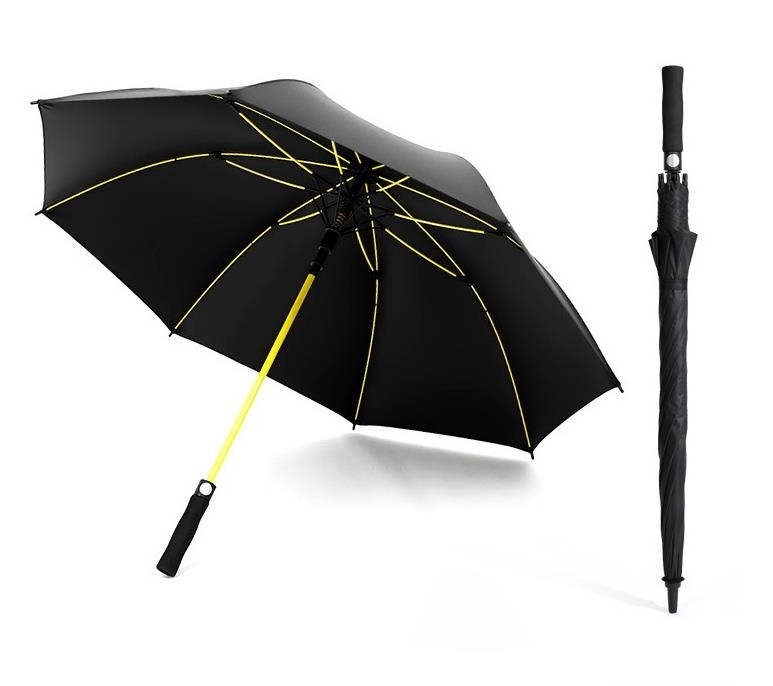 Custom Promotion Auto Open Large Big Size Strong Windproof Storm Straight Golf Umbrella With Logo Printing