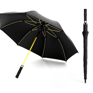 Custom Promotion Auto Open Large Big Size Strong Windproof Storm Straight Golf Umbrella With Logo Printing