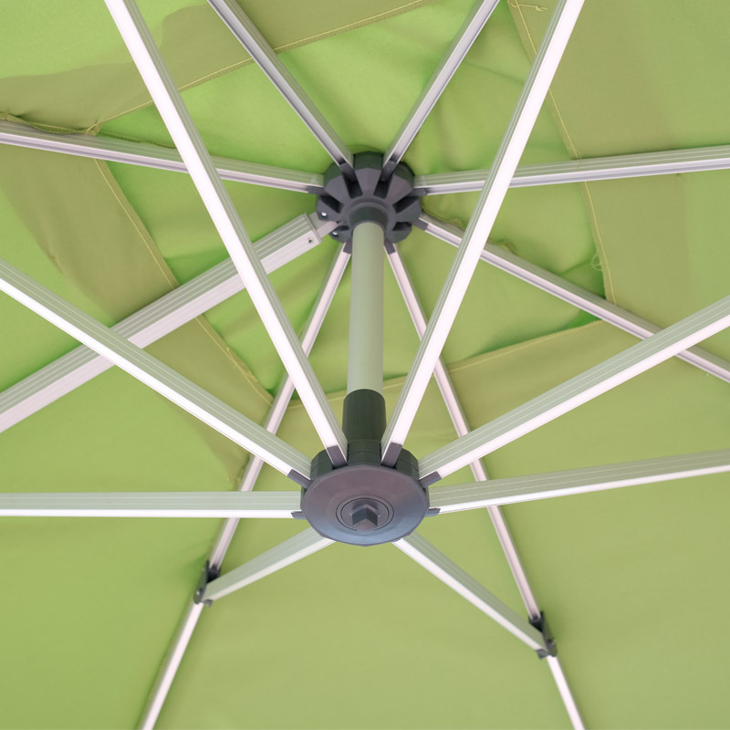 Outdoor Rectangle Umbrella Large Cantilever Umbrellas with LED Light Heavy Duty Sun Umbrella for Garden Beach Pool Side