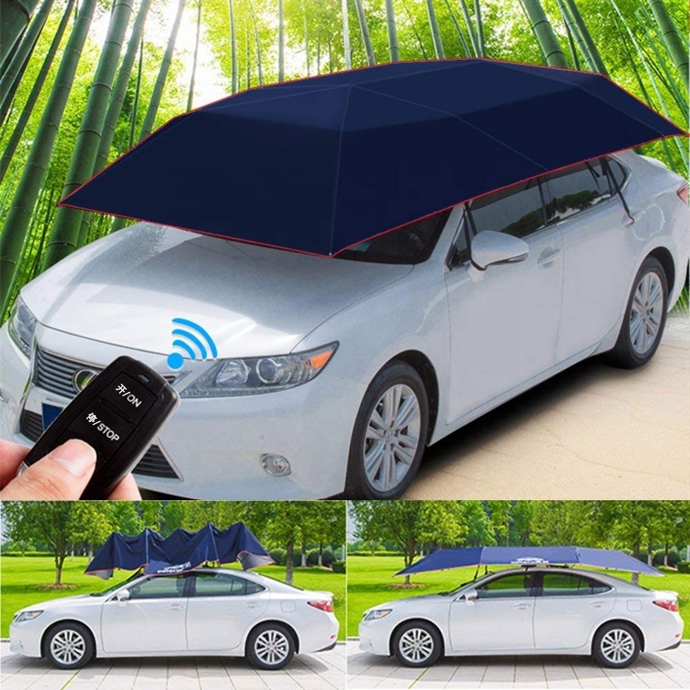 car umbrella tents Portable nylon sunshade cover UV resistant foldable windshield car umbrella for automobile internal