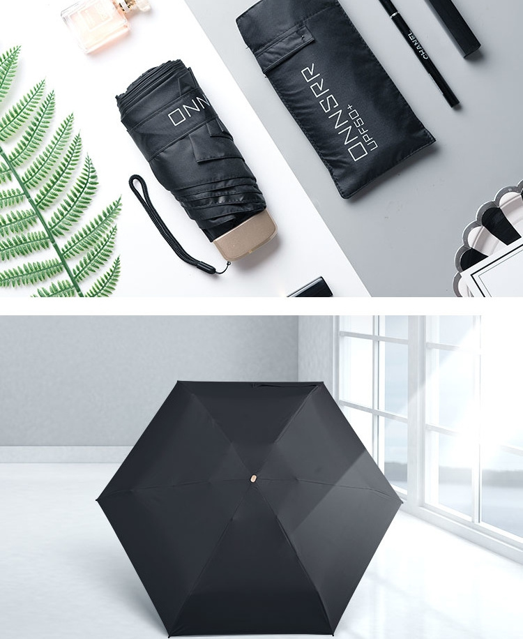 Manual Open Super Mini Pocket Umbrella With Custom Logo Printing