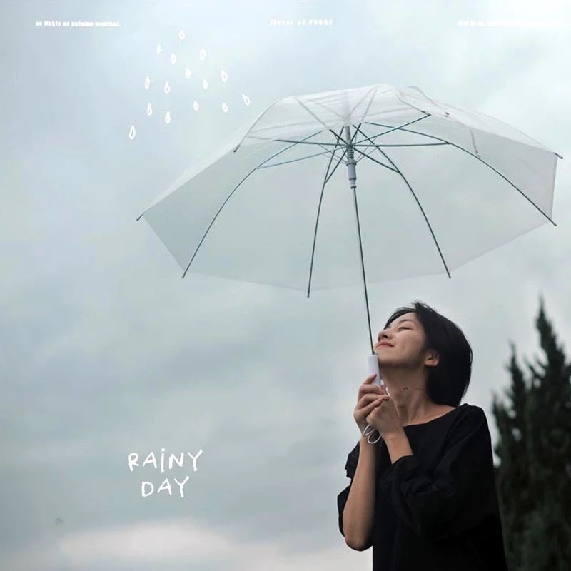 Clear White Dome Umbrellas,transparent Umbrellas