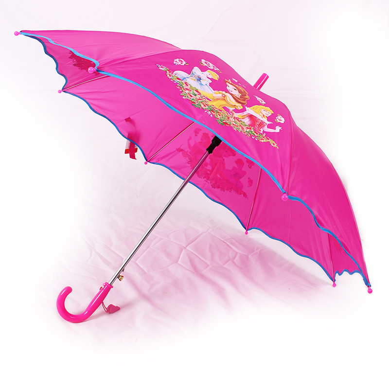 Hot Sale Small Size 16 Inch, 19 Inch Pick Color Princess Cartoon Kids Happy Children Umbrella