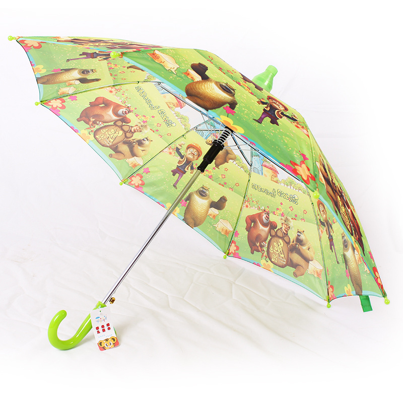 Novelty Item Brand Kid Cartoon Animal Umbrella Outdoor Windproof Strong Long-handle Umbrella Children Sunny and Rainy Umbrella