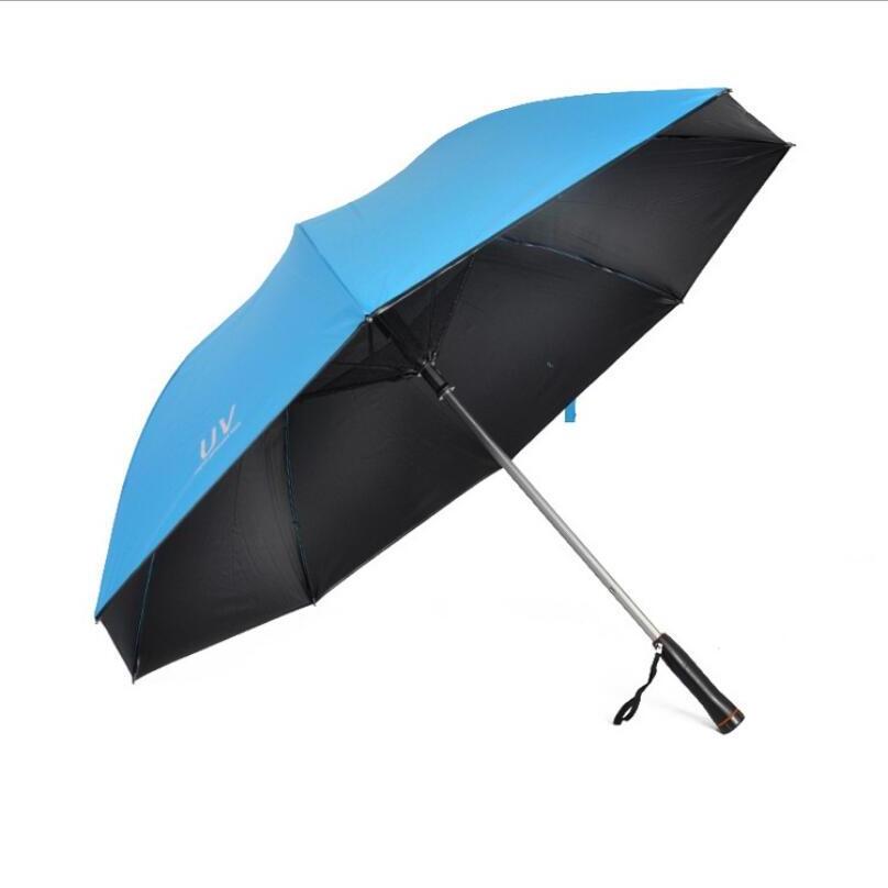 Market Full Printing Solar Charger Golf Umbrella With Fan