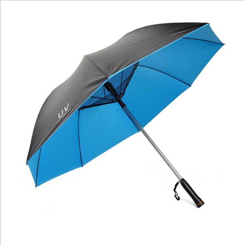 Market Full Printing Solar Charger Golf Umbrella With Fan