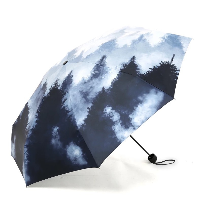 New High Quality Fashion Mini Pocket 5 Folded Sun Umbrella