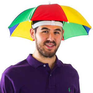 Factory direct sales customized logo printed clear umbrella hat